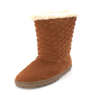 Style & Co. Womens Nickyy Quilted Cold-Weather Winter Boots Tan 6 Medium (B,M)