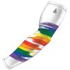 B-Driven Sports Pro-Fit Compression Arm Sleeve for Baseball, Basketball, Football - Muscle-Tendon, Bruising Reduction - Athletic, Men, Women, Youth, Kids - Rainbow XXS (YSTD) - 1 Pc view 1