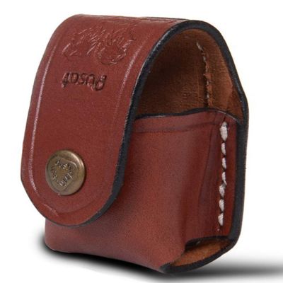 Pusat Holster Premium Leather Speedloader Single Pouch Case Handcrafted 5-6 Shot (Brown)