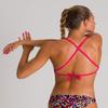 ARENA Women's Print Sport Bikini Tie Back MaxLife Swimsuit Bathing Suit Top and Bottom for Swimming, Cheetah Heat - Top, 22 view 2
