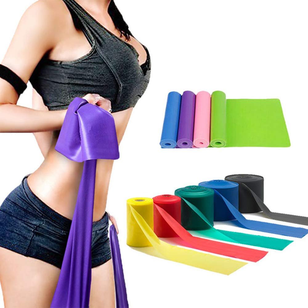 JLchen 1.5M High Elasticity Yoga Rubber Stretch Resistance Exercise Fitness Band