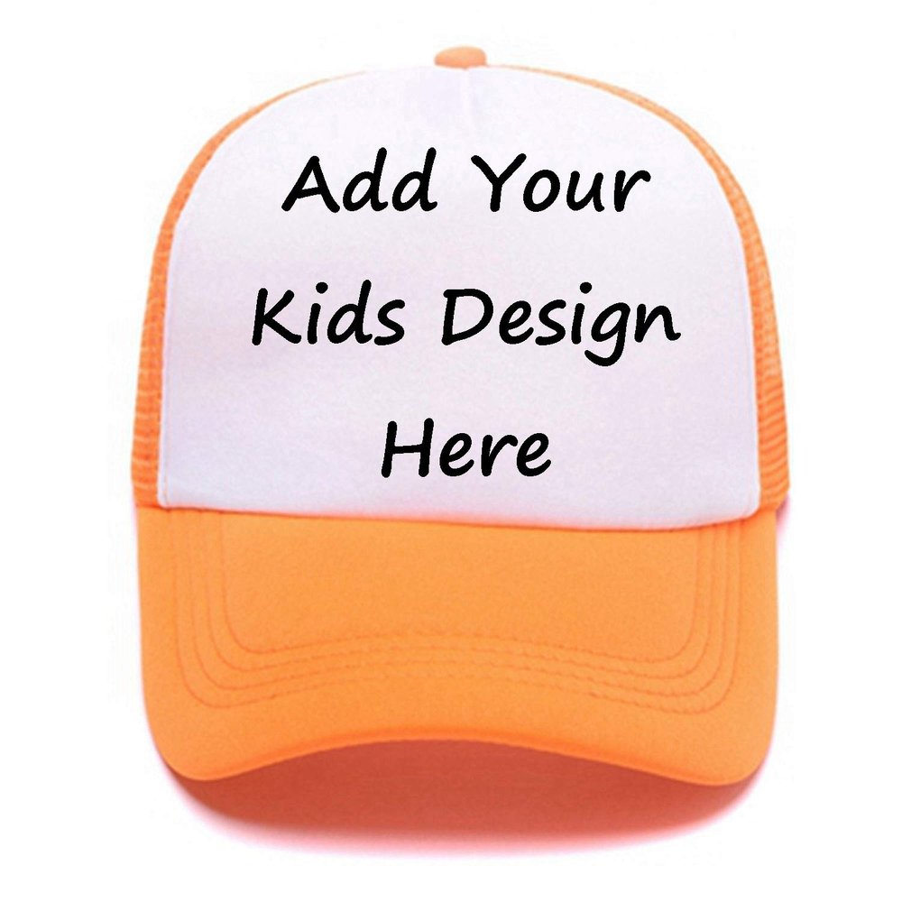 Boys Girls Funny Trucker Hats Mesh Back Custom Kids Baseball Hats Breathable Hiking Snapback