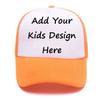 Boys Girls Funny Trucker Hats Mesh Back Custom Kids Baseball Hats Breathable Hiking Snapback view 1