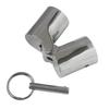 316SS Marine Grade Boat Handrail Fitting -Boat Pipe Connector,Folding Swivel Coupling Tube Joint Connector for 1" (25MM) O.D.Tube/Pipe view 3