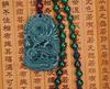 Beautiful Handwork Natural Dark Green HeTian Jade Carved Dragon Lucky Amulet Pendant + Free Necklace Certificate Fine Jewelry view 2