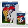 World Cup Serbia Flags Serbian Banner Wall Art Flag Poles For Outside House Stand Outdoor Decorations Garden Tapestry Yard Signs FIFA Gifts Sports Fan Trophy Soccer Game Football Made In USA view 2