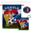 World Cup Serbia Flags Serbian Banner Wall Art Flag Poles For Outside House Stand Outdoor Decorations Garden Tapestry Yard Signs FIFA Gifts Sports Fan Trophy Soccer Game Football Made In USA view 4