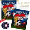 World Cup Croatia Flags Croatian Banner Wall Art Flag Poles For Outside House Stand Outdoor Decorations Garden Tapestry Yard Signs FIFA Gifts Sports Fan Trophy Soccer Game Football Made In USA view 3