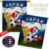 World Cup Japan Flags Japanese Banner Wall Art Flag Poles For Outside House Stand Outdoor Decorations Garden Tapestry Yard Signs FIFA Gifts Sports Fan Trophy Soccer Game Football Made In USA view 3