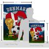 World Cup Denmark Flags Danish Banner Wall Art Flag Poles For Outside House Stand Outdoor Decorations Garden Tapestry Yard Signs FIFA Gifts Sports Fan Trophy Soccer Game Football Made In USA view 2