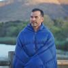 Get Out Gear Down Camping Blanket - Lightweight Warm and Packable | Ideal for Backpacking,Travel, Festivals, Beach, Hammock | 650 Fill Power Water-Resistant Backpacking Quilt (Blue/Red) view 3