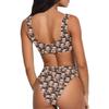 Custom Multi Face Womens Sport Top & High-Waisted Bikini Swimsuit Swimwear 2 Pcs XL view 4