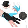 MioCloth Anti Slip Billiard Glove Left Hand Snooker Carom Billiard Pool Cue Sport Professional 3 Finger Glove Handwear Gift for Men Women Player view 2