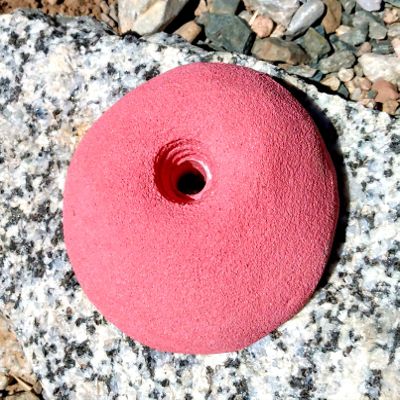 Indented Sloper- Bold-On Climbing Hold (red)