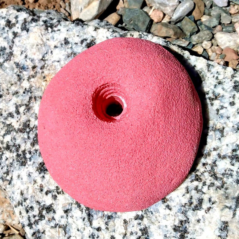 Indented Sloper- Bold-On Climbing Hold (red)