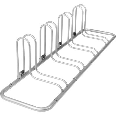 Retrospec Stash Rack 4 Bike Floor Stand Bicycle Storage Organizer, Grey (3501)