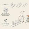 Retrospec Stash Rack 4 Bike Floor Stand Bicycle Storage Organizer, Grey (3501) view 2