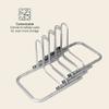 Retrospec Stash Rack 4 Bike Floor Stand Bicycle Storage Organizer, Grey (3501) view 3