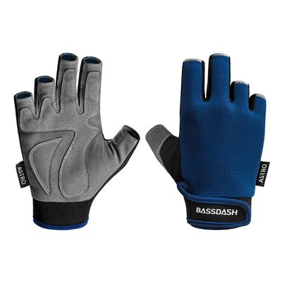 BASSDASH Astro Fishing Gloves Mens Womens Fingerless Gloves for Game Fishing Kayaking Paddling Sailing MTB
