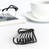 UPINS 100 Pcs Black Aluminum Keychain Carabiner Spring Clip D Shape Hook Durable Sport Accessories view 4