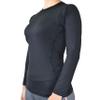 Vital Salveo-Germanium Women Athletic Compression Long Sleeve T-Shirts Cool Dry for Sports wear (Medium) Black view 2