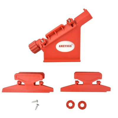 SHARROW Flecthing Tool Jig Kit with Straight and Helix Clamps Adjustable Fletching Jig for DIY Archery Arrows Feathers Vanes (red)