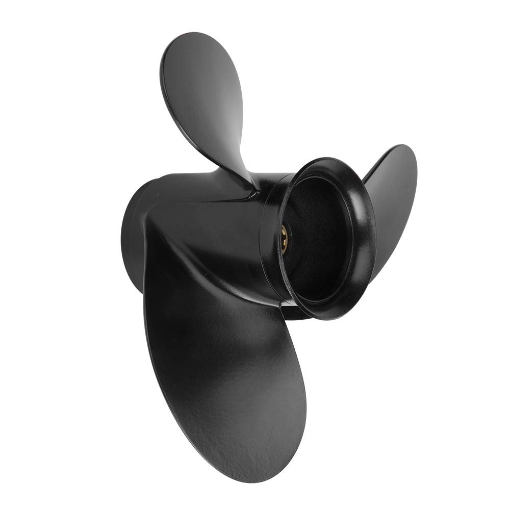 9 x 9 Pitch 48-828156A12 Upgrade Aluminum Outboard Boat Propeller for Mercury Motos 6/8/9.9/10/15HP,8 Spline Tooth,RH, 2-1/2" Gearcase