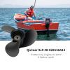 9 x 9 Pitch 48-828156A12 Upgrade Aluminum Outboard Boat Propeller for Mercury Motos 6/8/9.9/10/15HP,8 Spline Tooth,RH, 2-1/2" Gearcase view 2