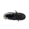 Soda Single Lug Sole Chunky Heel Combat Ankle Boot Lace up w/Side Zipper (Black (Nubuck), 8.5) view 3