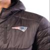 Ultra Game NFL New England Patriots Men's Full Zip Hooded Puffer Jacket with Team Logo, Black, S (JKM7621F) view 3