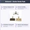 Bike Brake Pads sintered for Shimano G02A Deore XT BR M785 SLX M666 BR M985 BR M785 M666 XTR 2011 BR M985 Alfine. The Bicycle Replacement Part for OEM Brakes for high Braking Power. (1 Sintered) view 2