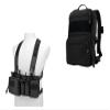 OAREA Tactical Chest Rig Vest + MOLLE Military Backpack for Airsoft Shooting Wargame Paintball view 1