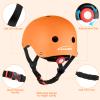 KAMUGO Kids Adjustable Helmet, Suitable for Toddler Kids Ages 2-8 Boys Girls, Multi-Sport Safety Cycling Skating Scooter Helmet (Orange, Small) view 3