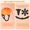 KAMUGO Kids Adjustable Helmet, Suitable for Toddler Kids Ages 2-8 Boys Girls, Multi-Sport Safety Cycling Skating Scooter Helmet (Orange, Small) view 4