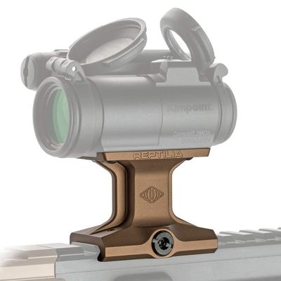 Reptilia DOT Mount 1.93 Inch Height - Red Dot Riser Mount for Aimpoint Micro and More, Mount to Any 1913 Picatinny Rail, Sporting Optic Mount, Flat Dark Earth Anodized Finish