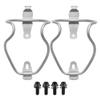 Yaruijia Titanium Alloy Bicycle Water Bottle Cages Lightweight Mountain Bike Cup Holder with M5x12mm Ti Bolt Pack of 2 (Black Bolt) view 1