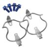 Yaruijia Titanium Alloy Bicycle Water Bottle Cages Lightweight Mountain Bike Cup Holder with M5x12mm Ti Bolt Pack of 2 (Blue Bolt) view 3