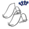 Yaruijia Titanium Alloy Bicycle Water Bottle Cages Lightweight Mountain Bike Cup Holder with M5x12mm Ti Bolt Pack of 2 (Blue Bolt) view 4