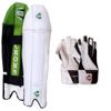 Crown Wicket Keeper Leg Pads with County W/K Gloves Men Size Cricket Equipment USA view 1