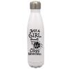 Personalized Sports Balls Just a girl who love Basketball 17 oz Stainless Steel Water Bottle coach player Gift (Black) view 1