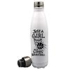 Personalized Sports Balls Just a girl who love Basketball 17 oz Stainless Steel Water Bottle coach player Gift (Black) view 2