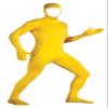 Gaoin Face Open Zentai Spandex Bodysuit (Small, Yellow) view 1
