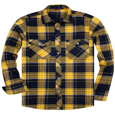 Alimens & Gentle Men's Button Down Regular Fit Long Sleeve Plaid Flannel Casual Shirts