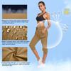 ChinFun Women's Cargo Hiking Pants Water Resistant UPF 50+ Stretch Capris Deep Khaki S view 4