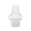 Light of Mine: 3" x 7" Hooded Oil Lamp Replacement Chimney Clear Smooth-Top Borosilicate Glass Chimney for Antique & Vintage Lamps (3" x 7", Hooded) view 1