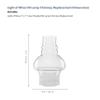 Light of Mine: 3" x 7" Hooded Oil Lamp Replacement Chimney Clear Smooth-Top Borosilicate Glass Chimney for Antique & Vintage Lamps (3" x 7", Hooded) view 2