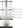 Light of Mine: 3" x 7" Hooded Oil Lamp Replacement Chimney Clear Smooth-Top Borosilicate Glass Chimney for Antique & Vintage Lamps (3" x 7", Hooded) view 4