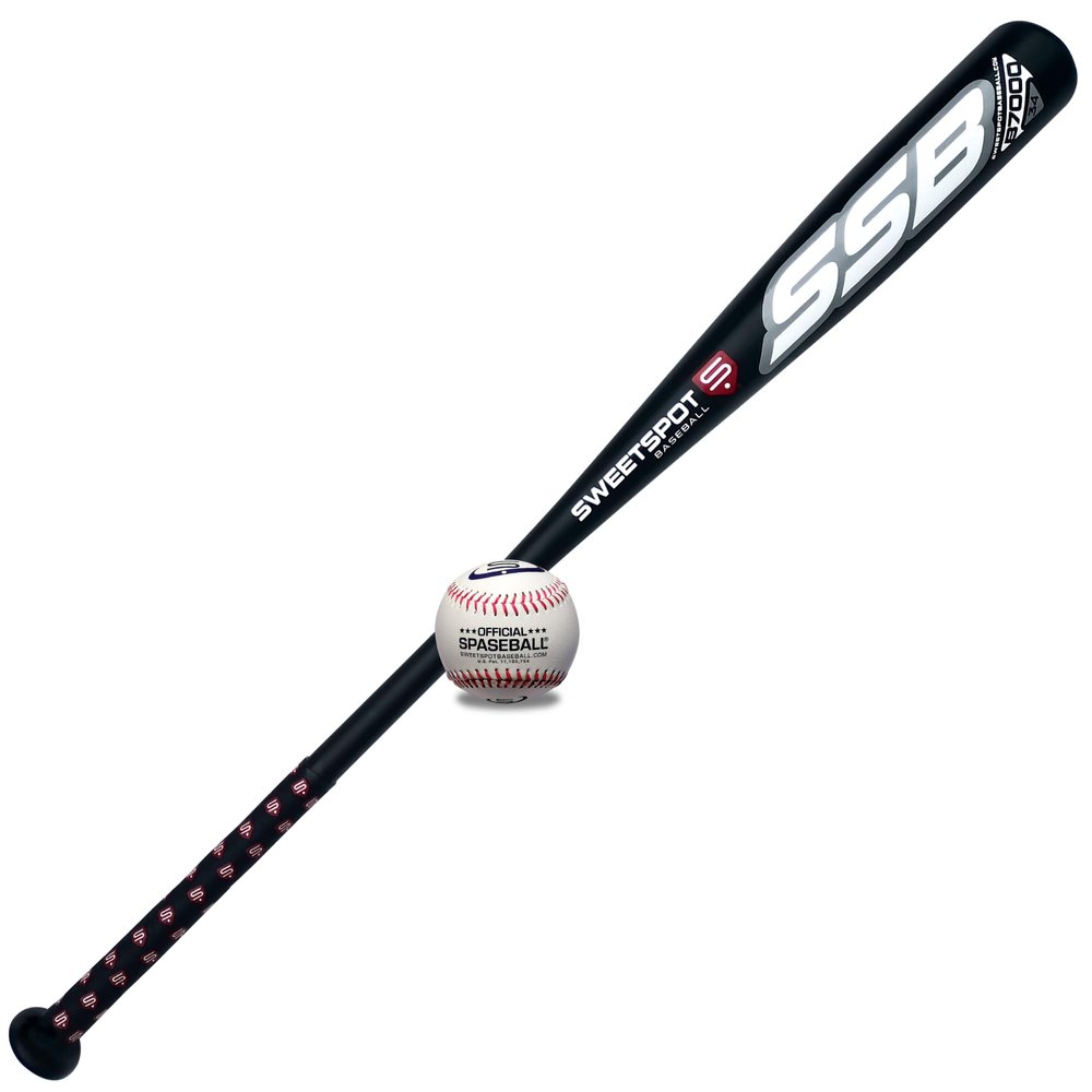SweetSpot Senior 34 | Plastic Bat and Ball Combo Set | 34 Length | Backyard Baseball Set for Youth, Kids, Teens, and Adults