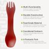 humangear GoBites Uno 3-Pack | Travel & Camping Utensils | Portable & Convertible Dining Ware | Multi-Functional Spork | Blue/Red/Yellow, Uno (Bulk) 3-Pack view 4