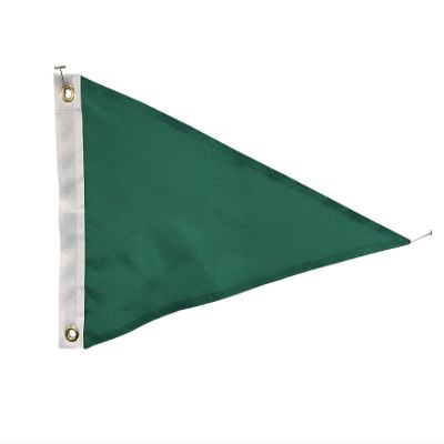 Set of 6 4x6' Blank Irish Green Nylon Pennant Flags - Proudly Made in the USA (6, 4x6' Irish Green)